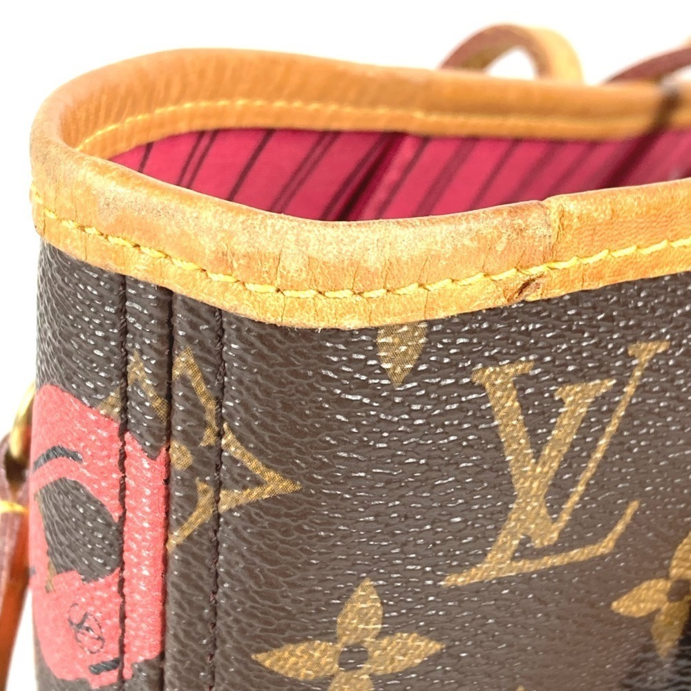 LOUIS VUITTON Brown Monogram Canvas Neverfull MM Shoulder Bag - Picture 9 of 16
